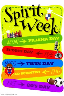 Spirit Week: 2/3 - 2/7